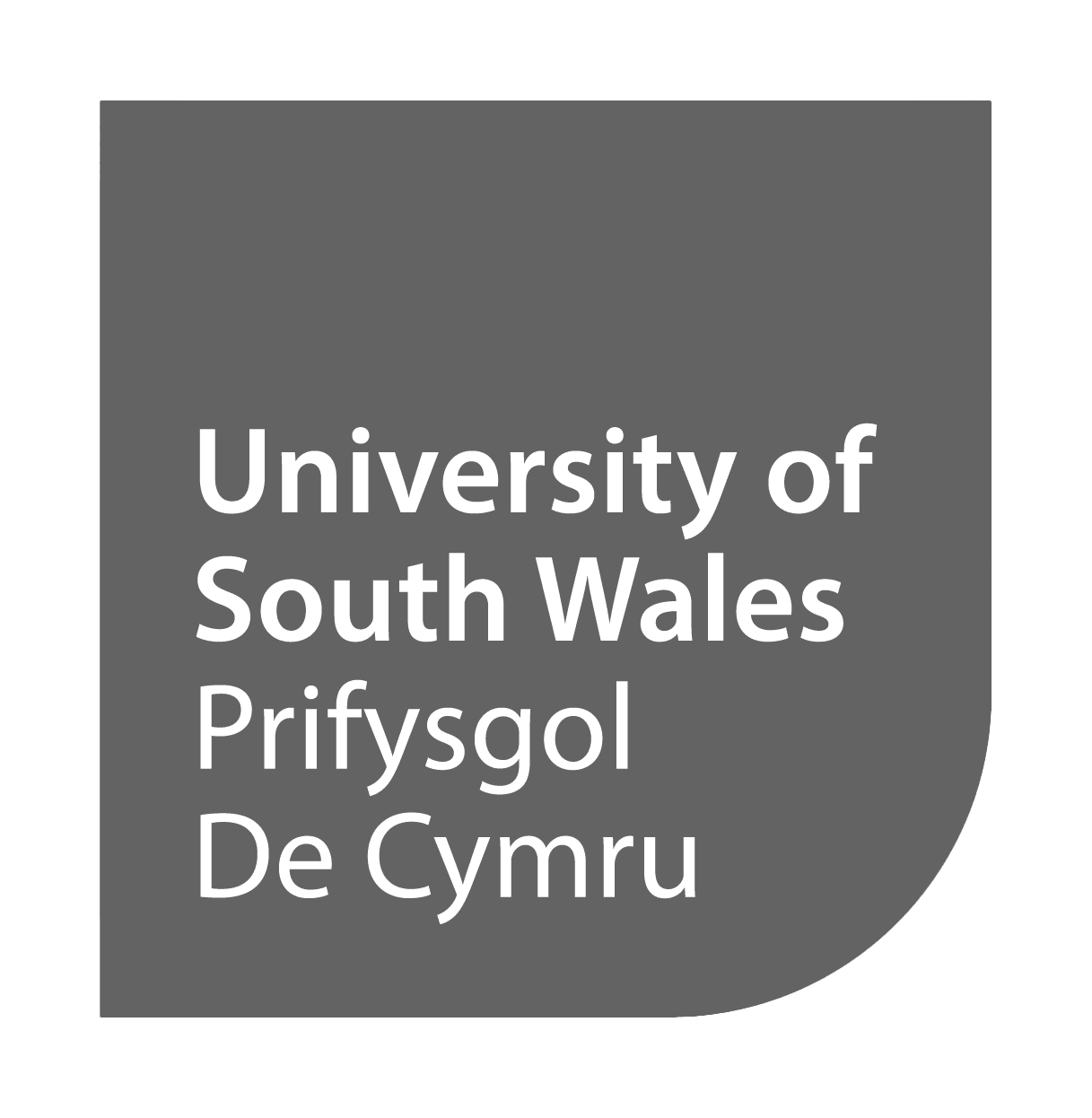 University of South Wales logo, showcasing educational institution branding and design.